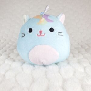Clarice Squishmallows Clips BNWT Blue Caticorn Claire's Exclusive Plush Charm